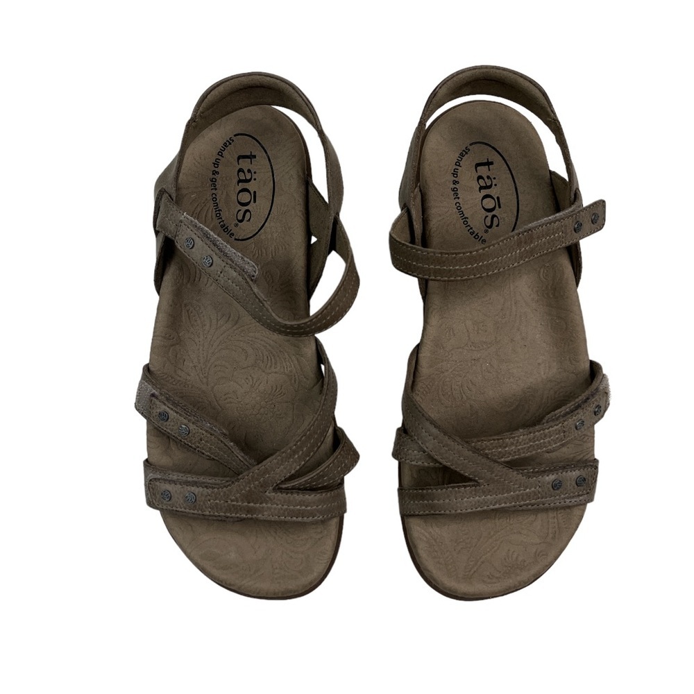 TAOS Women's Happy Sandal GRAY Size 6 - Picture 4 of 8